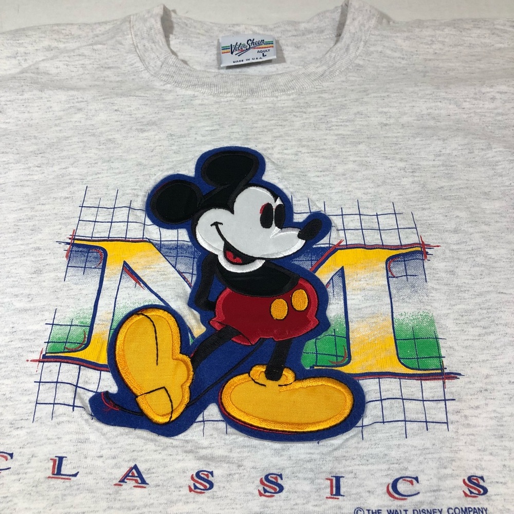 Vintage velva sheen Mickey Mouse t-shirt Rare Find